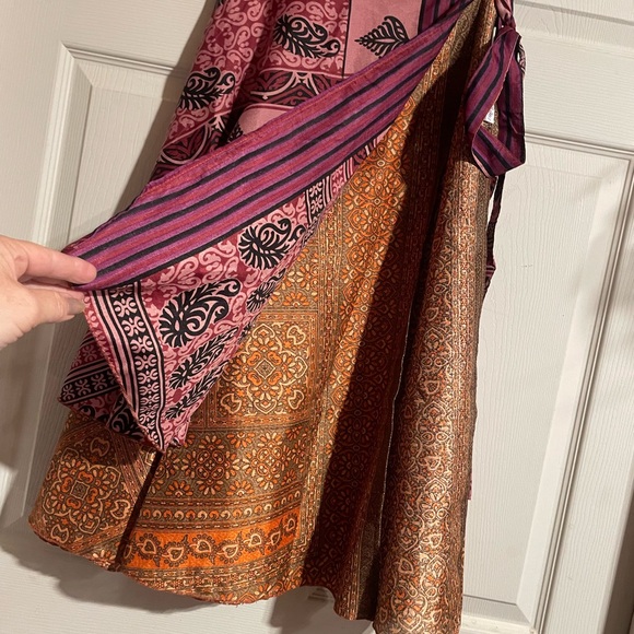 New reversible wrap silk skirt - Picture 7 of 7